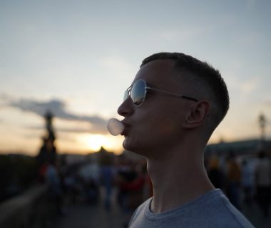 a man wearing sunglasses
